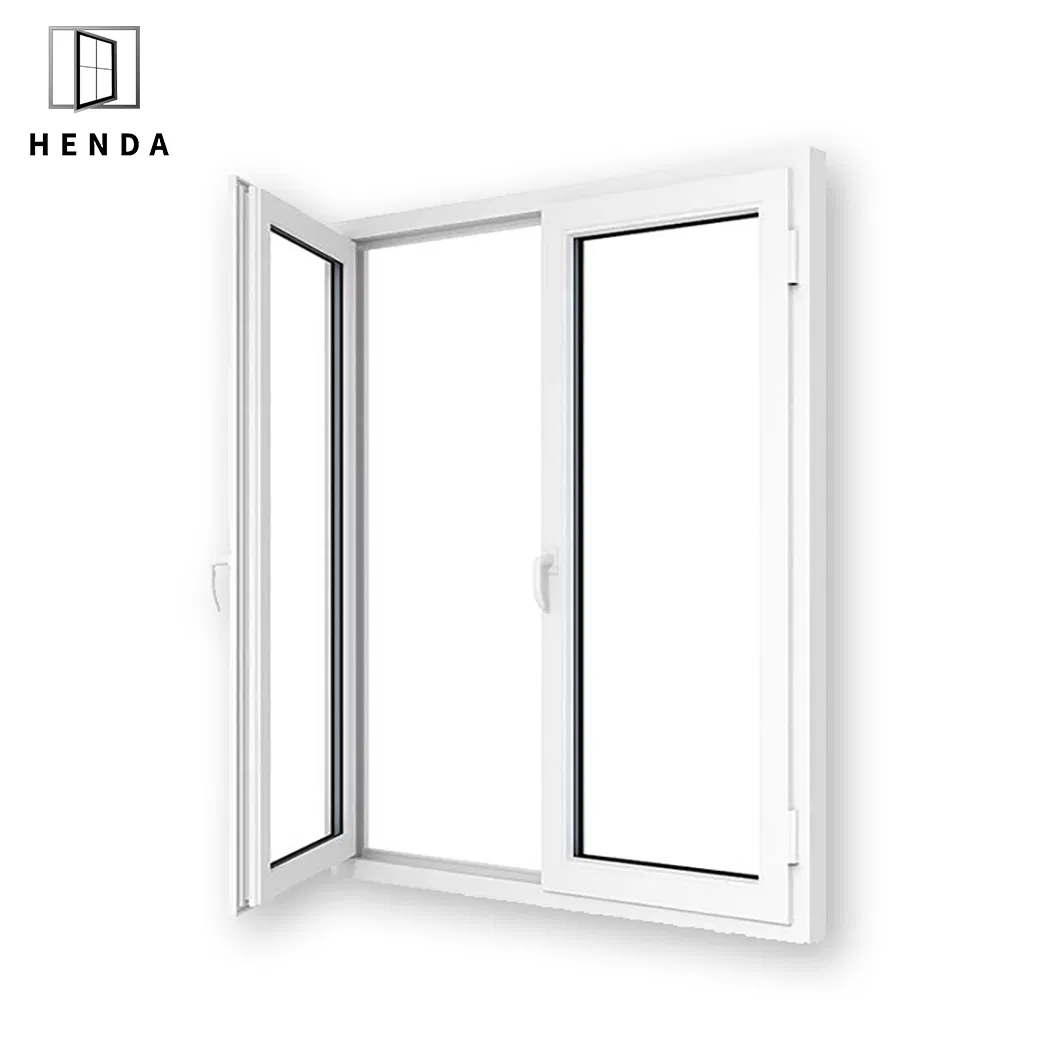 Precio de fábrica diseño simple aluminio UPVC PVC vinilo resistente a huracanes con doble acristalamiento, oscilante, abatible, deslizante, de casement y toldo ventana UPVC