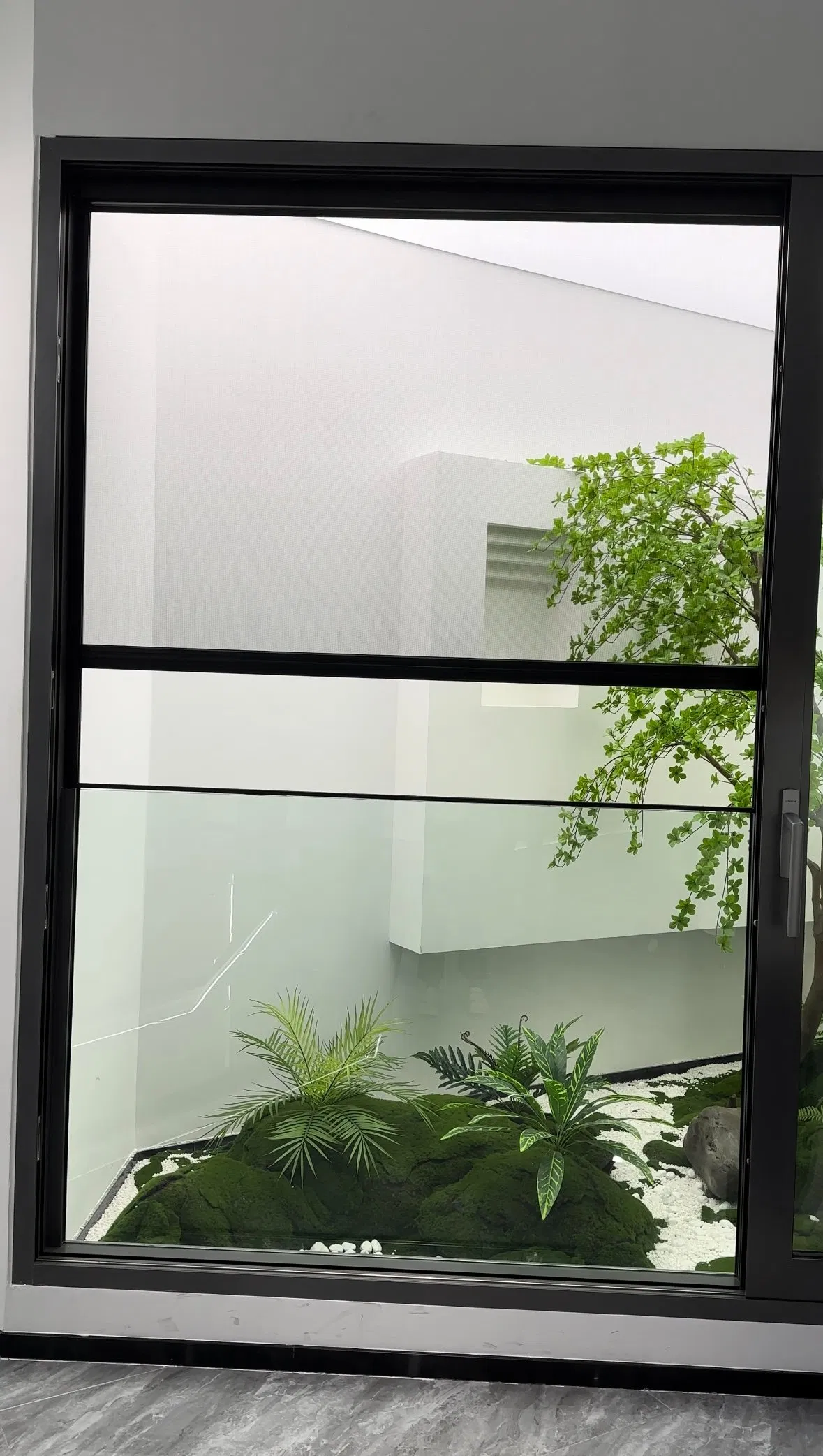 Marco delgado sin herramientas, duradero, altura versátil, pantalla de ventana