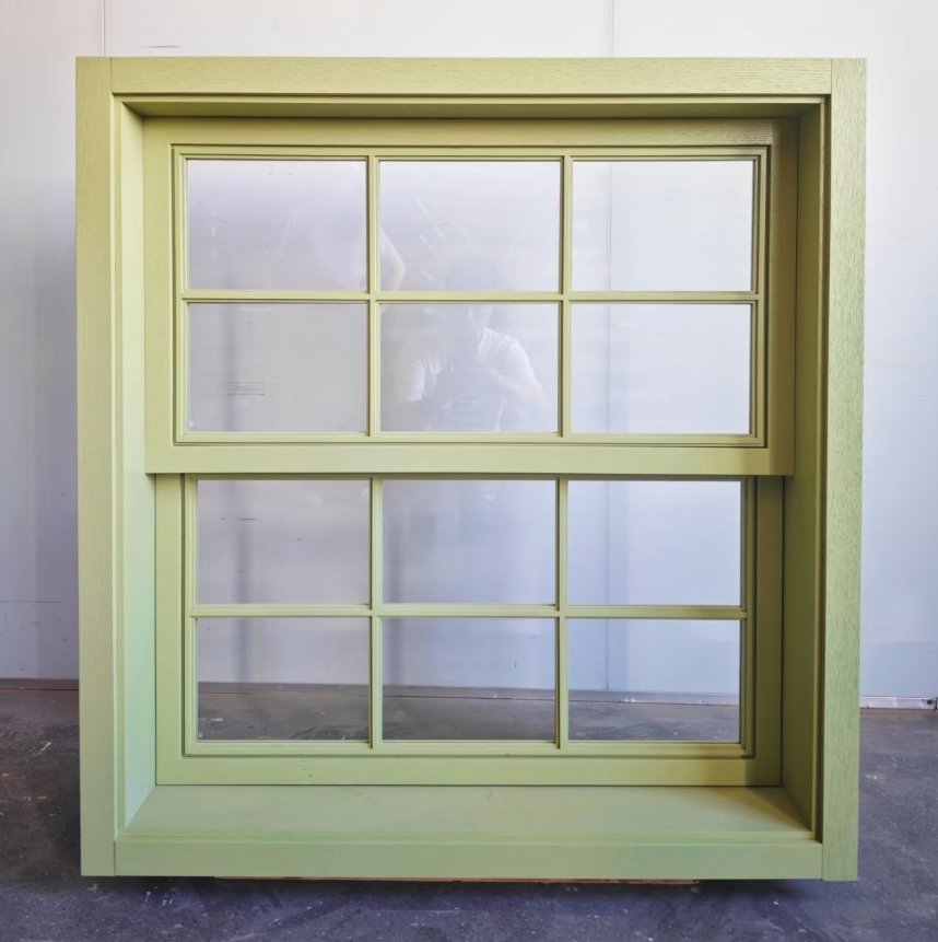 Ventana deslizante vertical de vidrio grande para proyectos de diseño arquitectónico contemporáneo