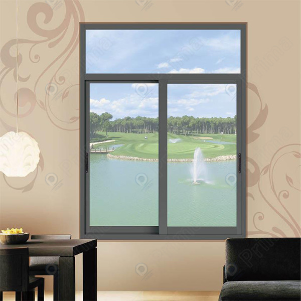 Ventana deslizante de aluminio interior de doble capa de vidrio ultra delgada con marco de aluminio de diseño moderno personalizado