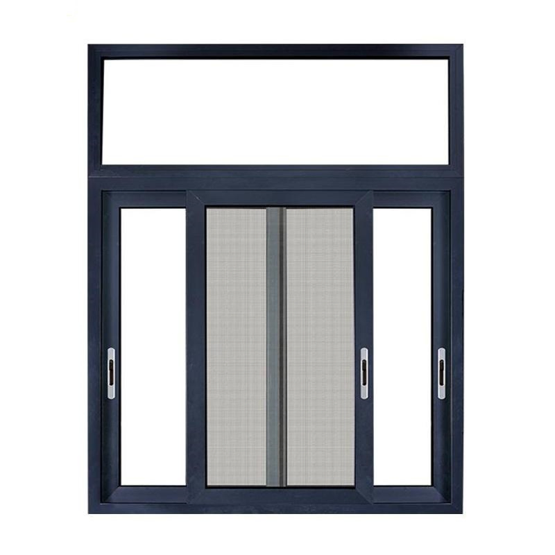 Ventana deslizante de aluminio, ventana deslizante de vidrio doble de aluminio, ventanas de vidrio con marco de aluminio