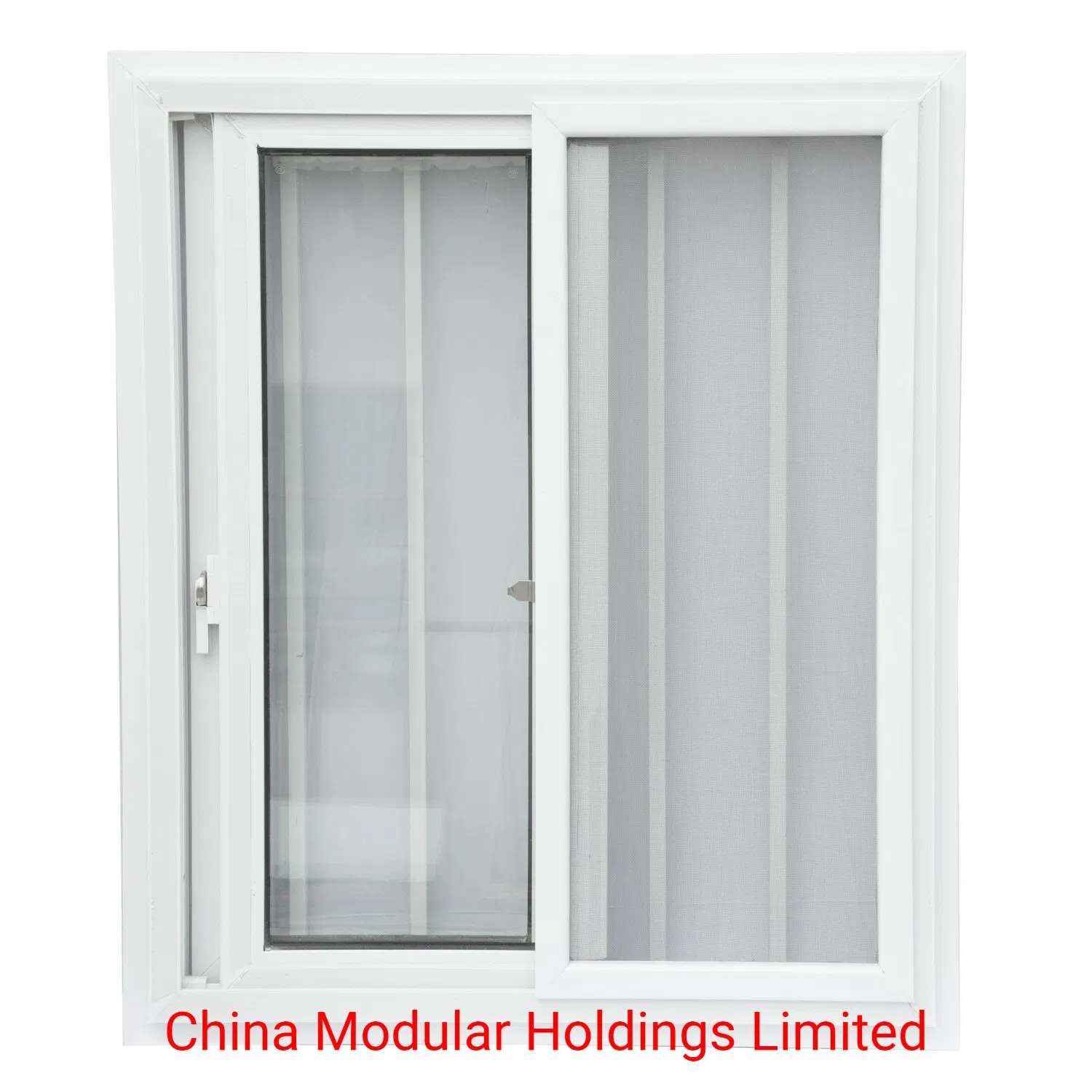 Ventana deslizante de PVC con mosquitera para casa transportable (CHAM-PVC9211SW)