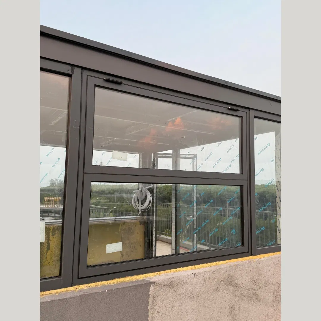 Ventana de aluminio minimalista de metal y vidrio de fabricación china, con borde de metal delgado, moderna y personalizada para apartamentos de lujo ligero