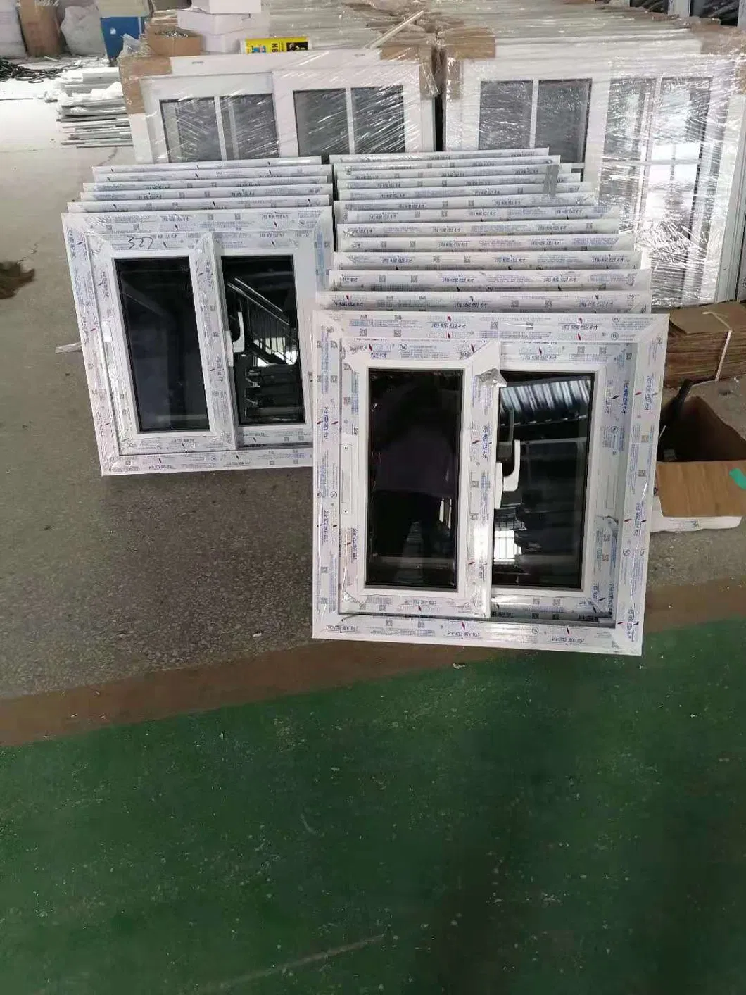 Estructura de perfil de ventana deslizante de vinilo