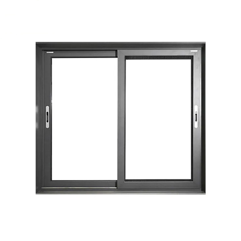 Precio de fábrica ventana corredera de doble acristalamiento resistente a huracanes de aluminio
