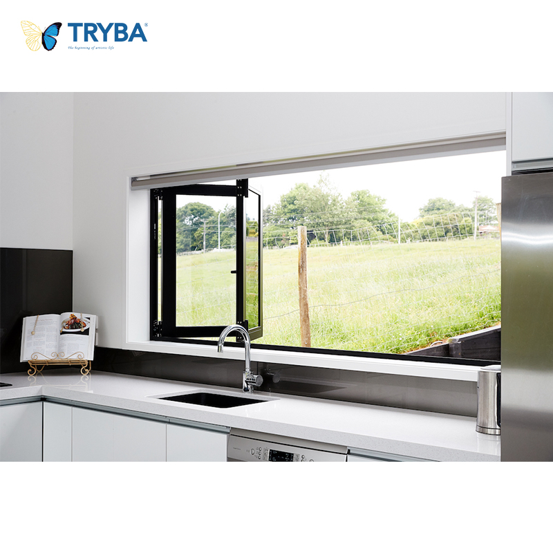 Ventana de jardín de villa insonorizada de doble y triple acristalamiento con vidrio templado de baja emisividad, metal, aluminio termicamente roto, de guillotina, oscilobatiente, corredera y plegable