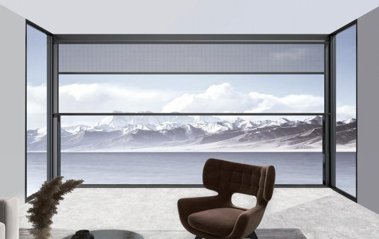 Ventana deslizante de aluminio eléctrico de alta calidad que se levanta y baja para uso comercial