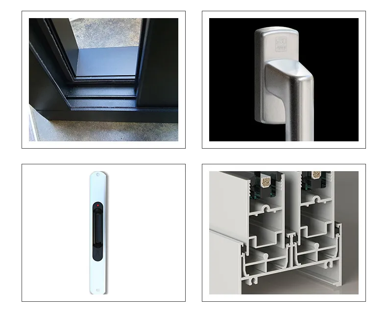 Hardware de ventana de aluminio