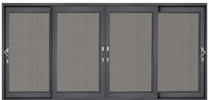 Venta caliente con precios de ventanas de vidrio de malla de seguridad de aluminio deslizantes y de casement