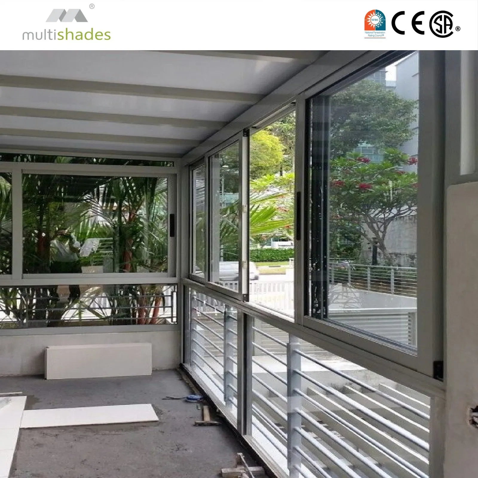 Ventana de aluminio de marco estrecho con diseño minimalista de ventana deslizante, impermeable, para uso residencial y comercial