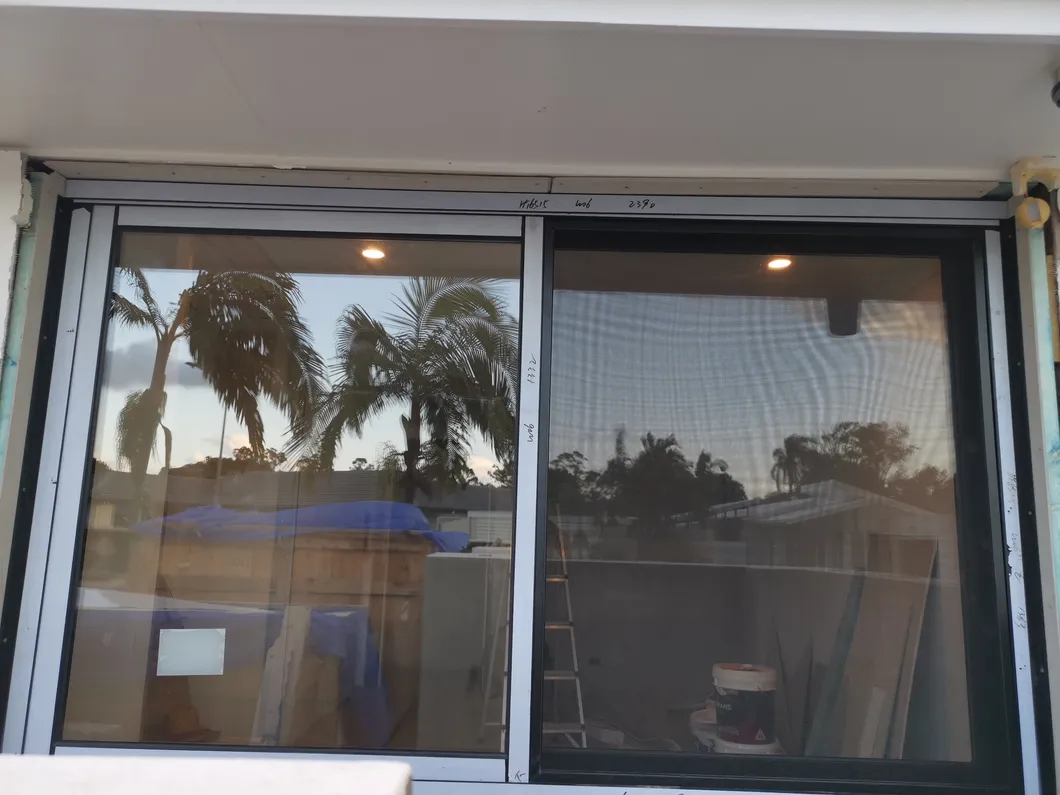 Rejas de seguridad con mosquitero de ventana deslizante para villa