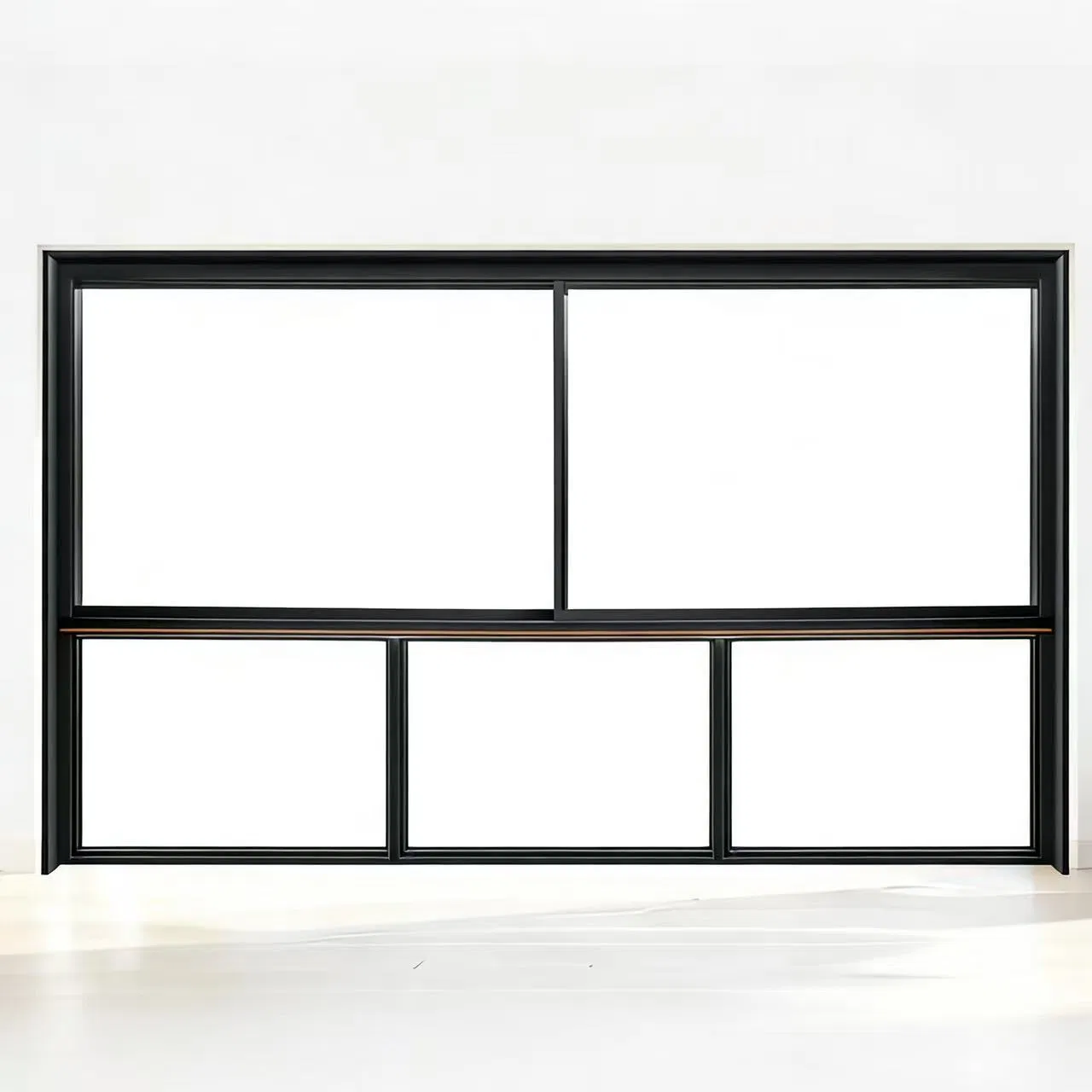 Puerta de aluminio insonorizada de diseño moderno y personalizado, producto de ahorro energético, ventanas deslizantes de aleación de aluminio vertical con triple cristal