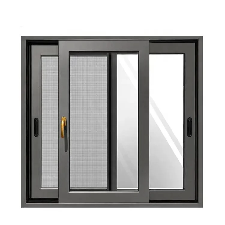 Ventana deslizante de aluminio de diseño moderno y asequible para hogares residenciales