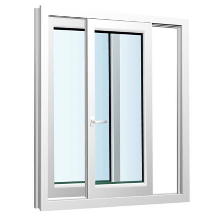 Ventana de PVC deslizante resistente a huracanes con doble acristalamiento