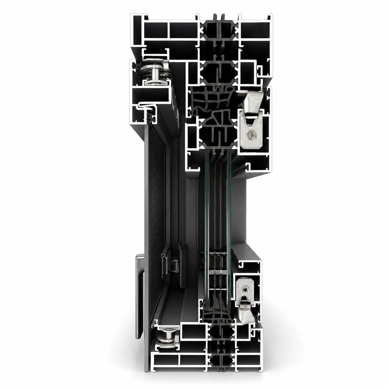 Precio de fábrica fabricante OEM ODM ventana de casement de aluminio moderna de doble acristalamiento de apertura exterior eficiente en energía a prueba de sonido con ruptura térmica residencial