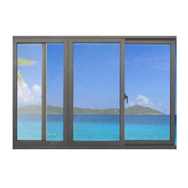 Ventanas deslizantes automáticas de doble cristal de aluminio Wanjia