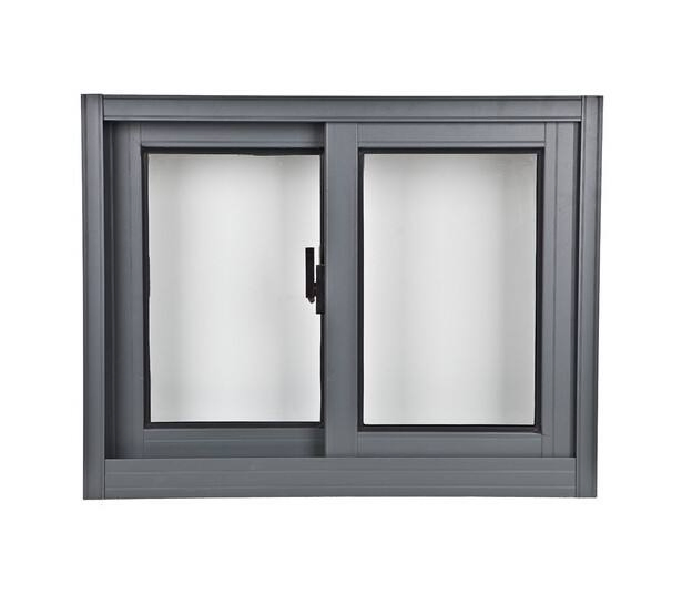 Ventana deslizante de aluminio de diseño simple con vidrio aislante y a prueba de sonido para dormitorio