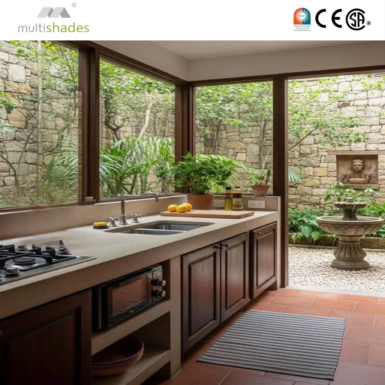 Ventana deslizante de aluminio de doble acristalamiento para dormitorio exterior de Multishades Villa, con apertura horizontal y pantalla, equipada con herrajes de marca reconocida