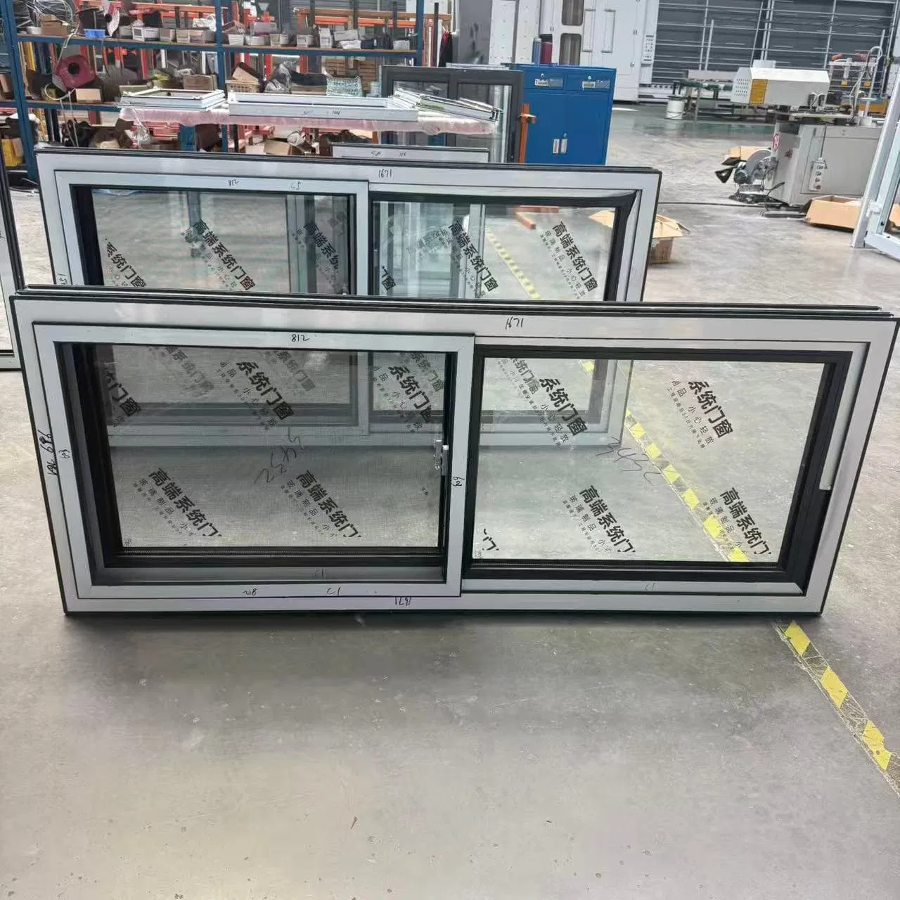 Ventana deslizante horizontal de UPVC de alta estanqueidad, ventana de edificio a prueba de lluvia