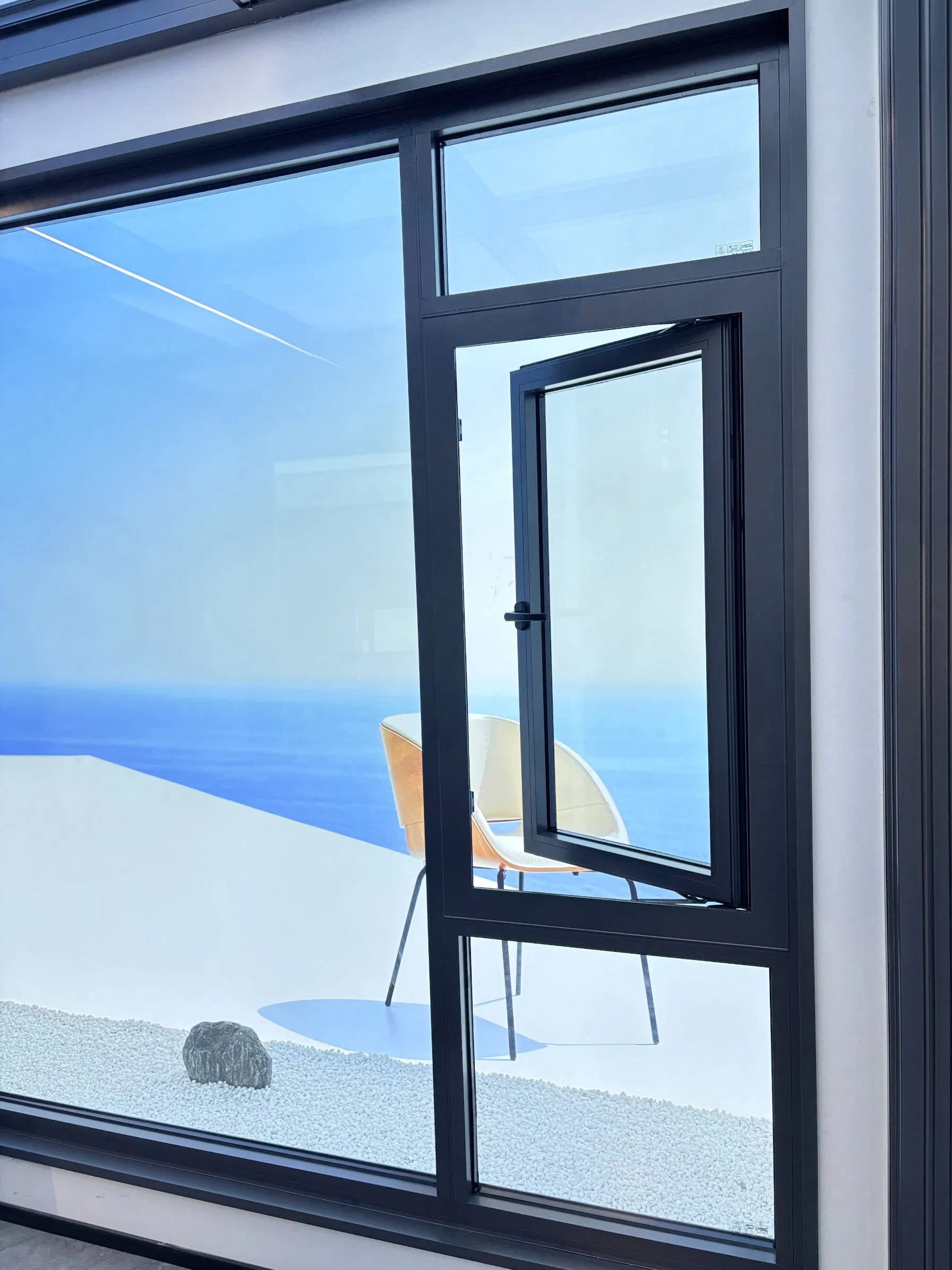 Ventana de un solo marco resistente a la presión y fiable para hoteles de montaña