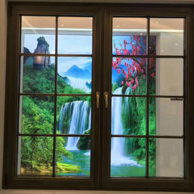 Ventana deslizante y oscilobatiente de aluminio estilo europeo con cerradura multipunto y marco de PVC de alta eficiencia energética