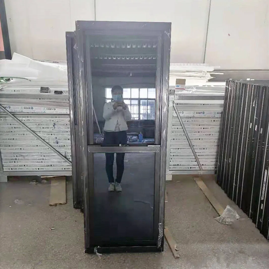 Ventana deslizante vertical de aluminio a un precio razonable, ventanas de doble hoja deslizante hacia arriba y hacia abajo