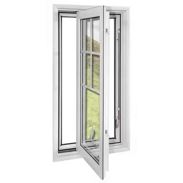 Ventana deslizante de aluminio comercial duradera con cerradura para apartamento en villa