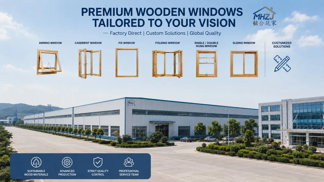 Ventana de madera moderna