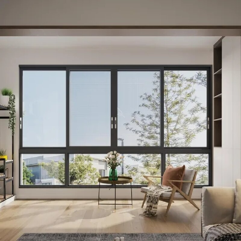 Ventanas deslizantes de aluminio selladas de alto rendimiento para uso residencial