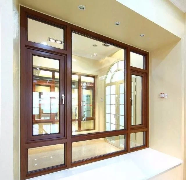 Precio de fábrica nuevo diseño de parrilla de aluminio UPVC doble triple acristalamiento deslizante de casement toldo de giro hacia arriba doble simple colgado vidrio ventana de PVC