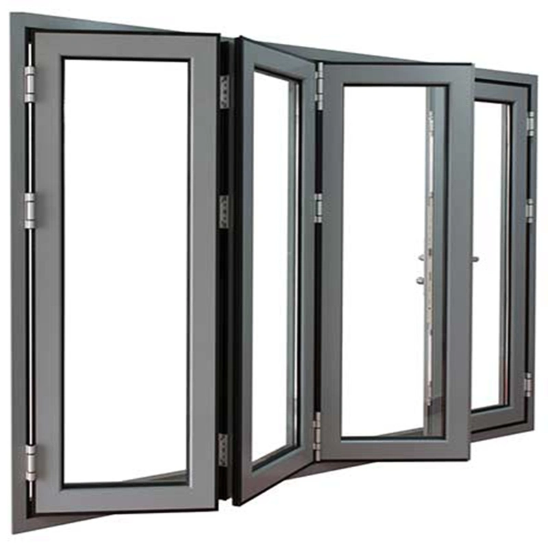 Ventana y puerta corrediza plegable de cortina, acristalamiento de terraza, ventanas de aluminio a prueba de sonido y puertas corredizas, gran ventana de vidrio para balcón