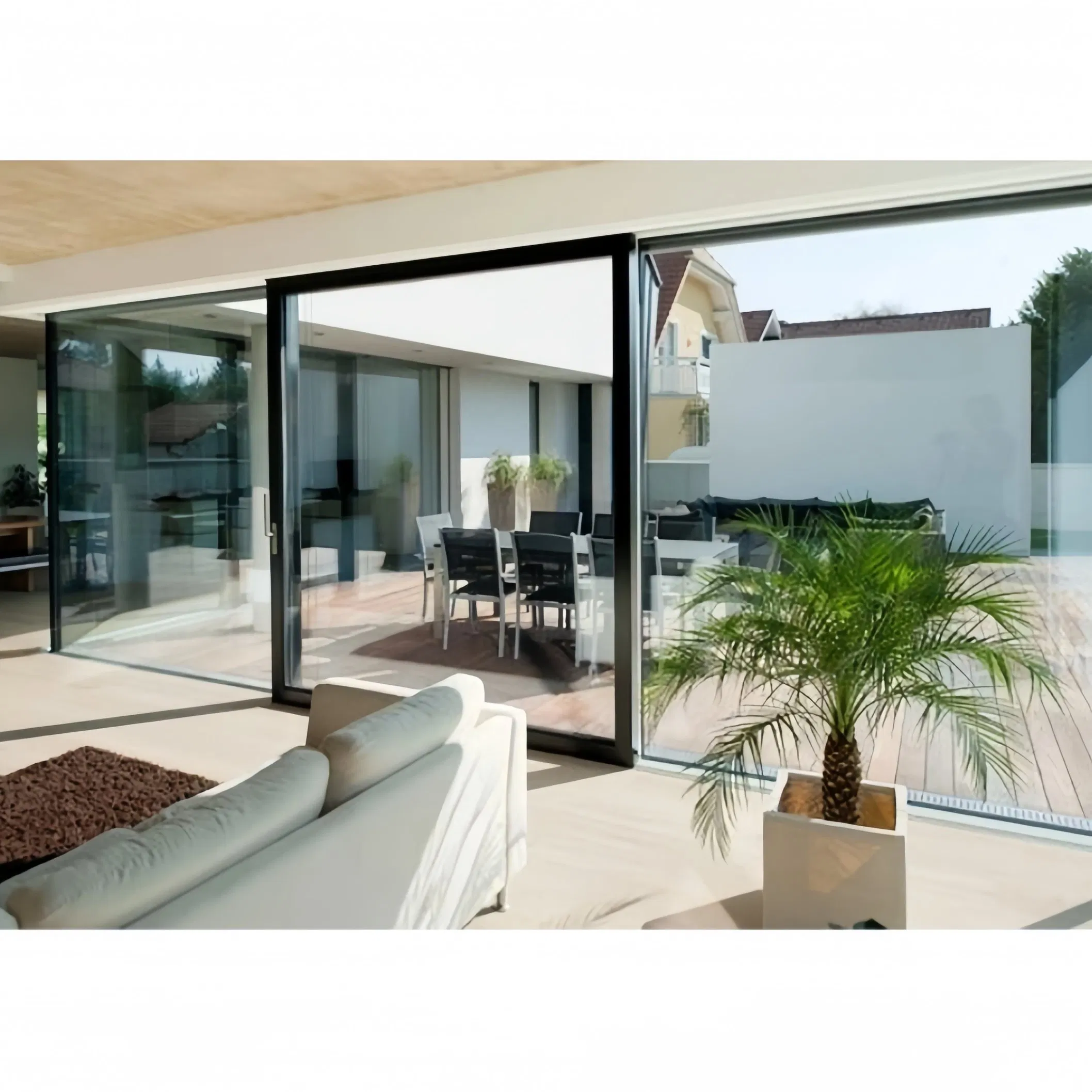 Ventana deslizante de aleación de aluminio de alta calidad para edificios residenciales y comerciales
