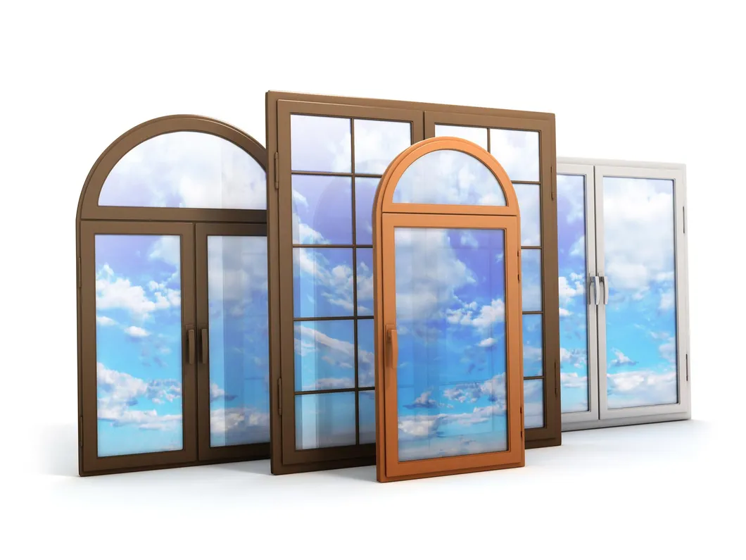 Suministro de ventanas colgantes de PVC comercial, puertas abatibles, ventanas deslizantes en China