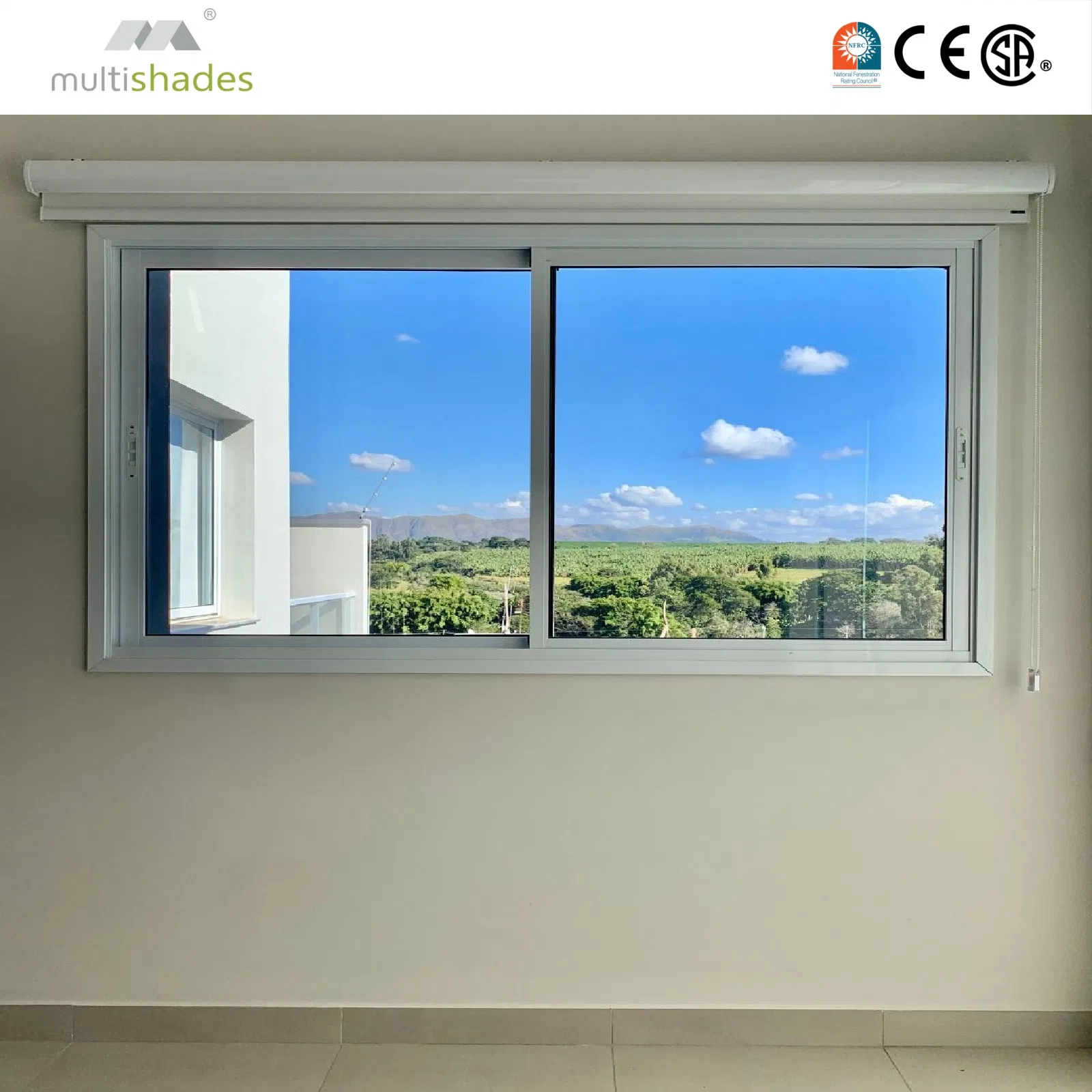 Ventana deslizante de aluminio duradera Multisades con deslizamiento elegante y protección contra el viento, ventana deslizante de metal con característica de seguridad mejorada y hardware de marca superior
