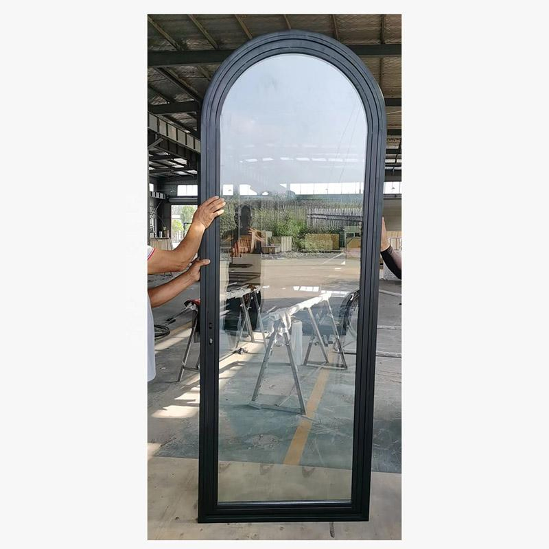 Puertas de vidrio deslizantes de acordeón con ruptura térmica, ventana plegable de aluminio