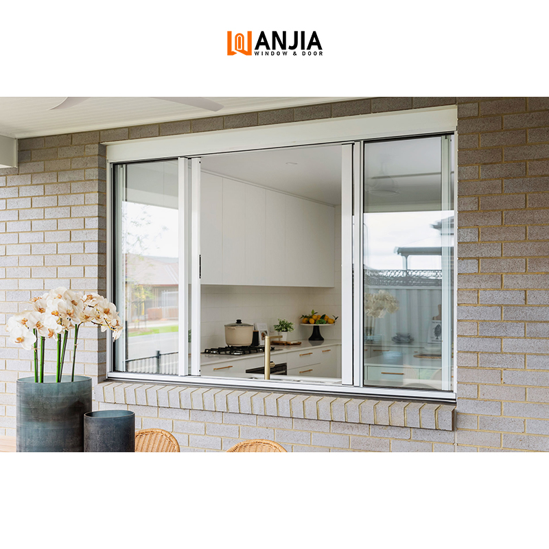 Ventana deslizante de PVC de vinilo de doble acristalamiento personalizada para espacios únicos