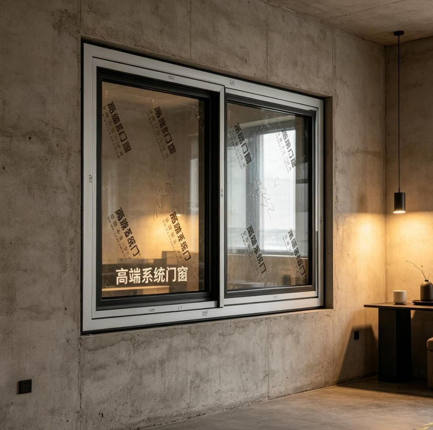 Ventana deslizante horizontal de UPVC de alta estanqueidad, ventana de edificio a prueba de lluvia
