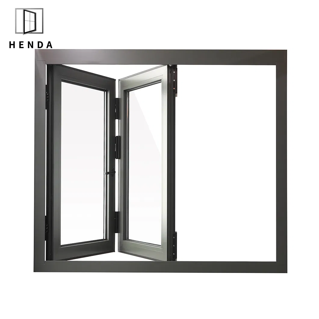 Mejor Calidad Ventana de Aluminio Plegable Ventana Corredera de Balcón Pantalla Vertical Puerta de Cristal Ventana Plegable