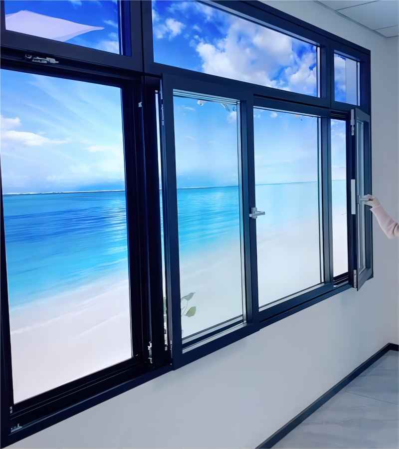 Ventana deslizante de aluminio triple acristalada al por mayor de fábrica de China para casa
