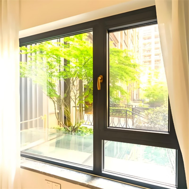 Ventana deslizante de aluminio térmica y a prueba de viento para villa