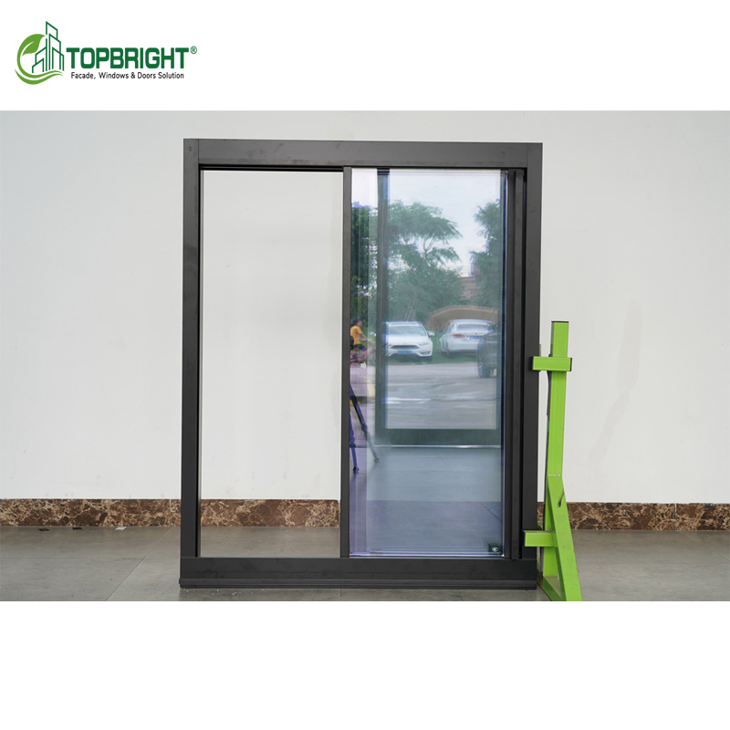 Ventanas deslizantes de aluminio con ruptura térmica y vidrio espejo de privacidad Topbright para el hogar