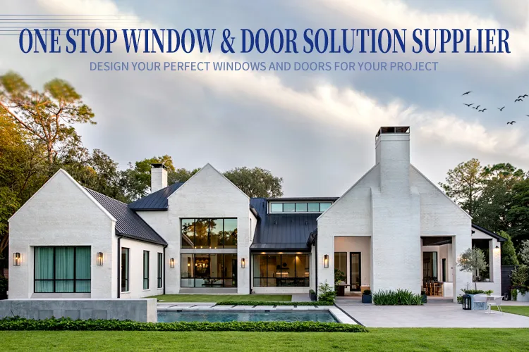 Ventana bi-fold de diseño europeo