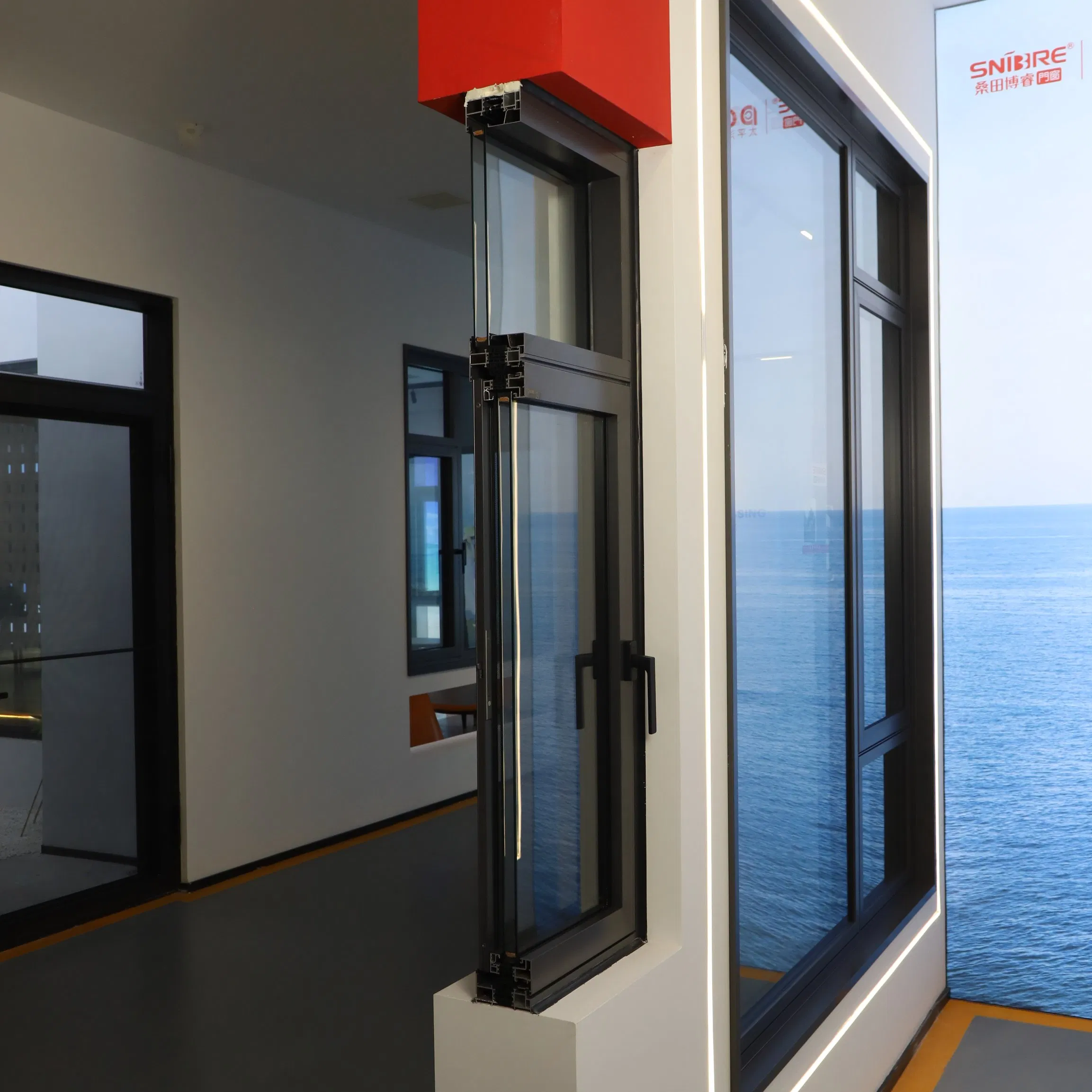 Ventana de un solo marco resistente a la presión y fiable para hoteles de montaña