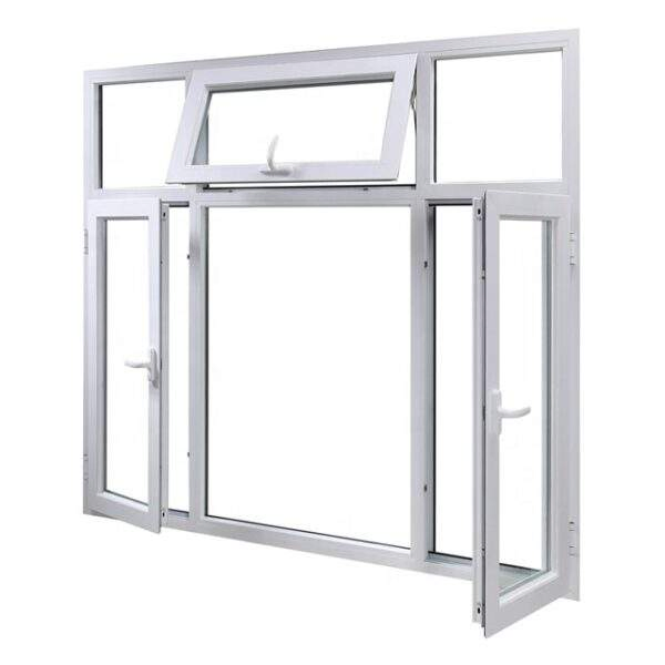 Ventanas de casement, deslizantes, de toldo, de doble y triple acristalamiento de vidrio Low-E de aluminio, a prueba de sonido y viento de Cbmmart