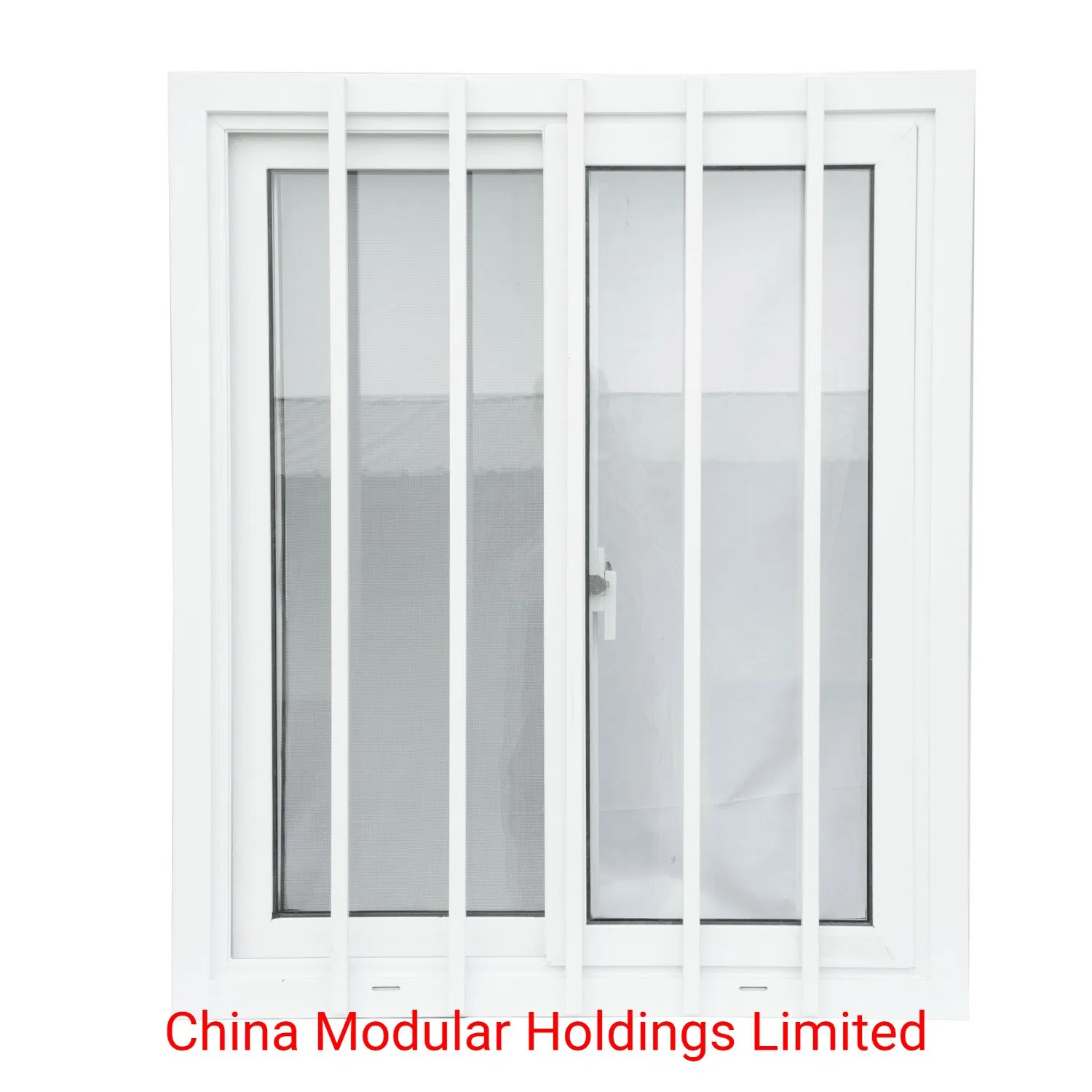 Ventana deslizante de PVC con mosquitera para casa transportable (CHAM-PVC9211SW)