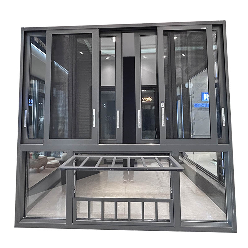 Ventanas deslizantes de aluminio recubierto premium con malla de seguridad e integración