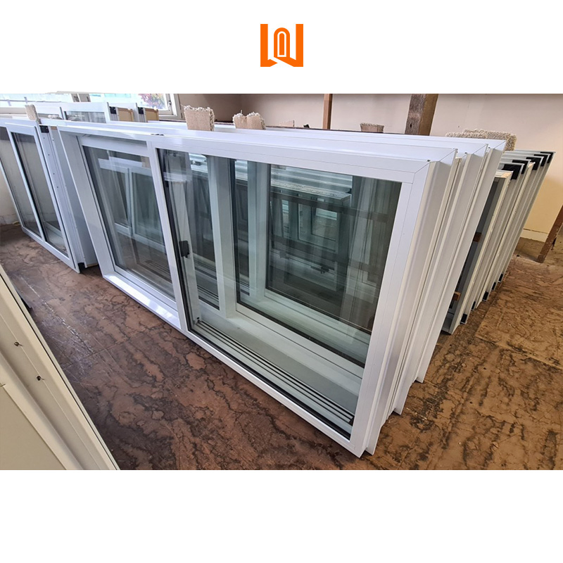 Ventana deslizante de PVC de vinilo de doble acristalamiento personalizada para espacios únicos