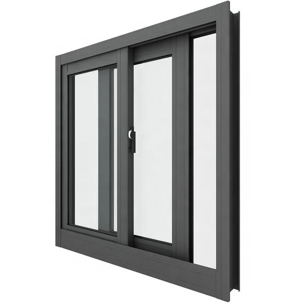 Ventana deslizante de aluminio, ventana deslizante de vidrio doble de aluminio, ventanas de vidrio con marco de aluminio