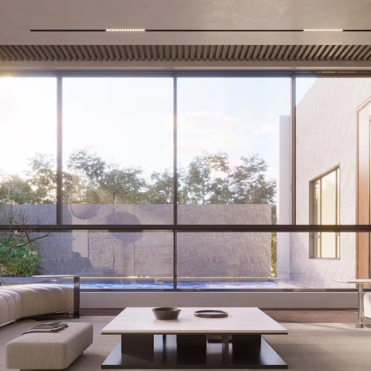 Ventanas deslizantes minimalistas de aluminio para casas, doble acristalamiento, grandes cristales, marco delgado, puerta ventana deslizante para balcón
