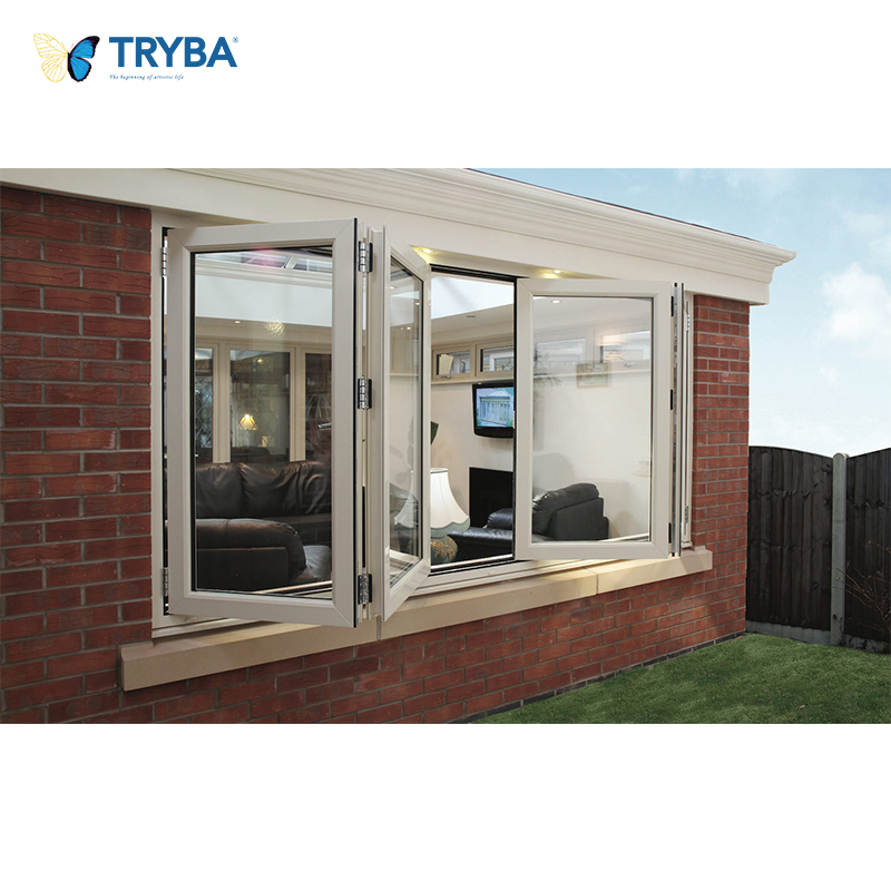 Ventana y puerta corrediza plegable de cortina, acristalamiento de terraza, ventanas de aluminio insonorizadas y puertas corredizas, gran ventana de vidrio para balcón